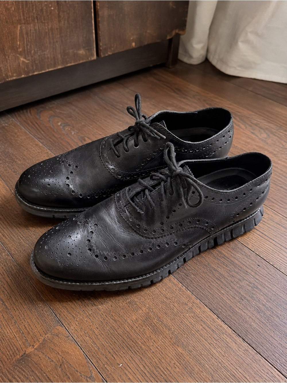 Cole Haan Black Men's Wingtip Derby with Lightweight Sole